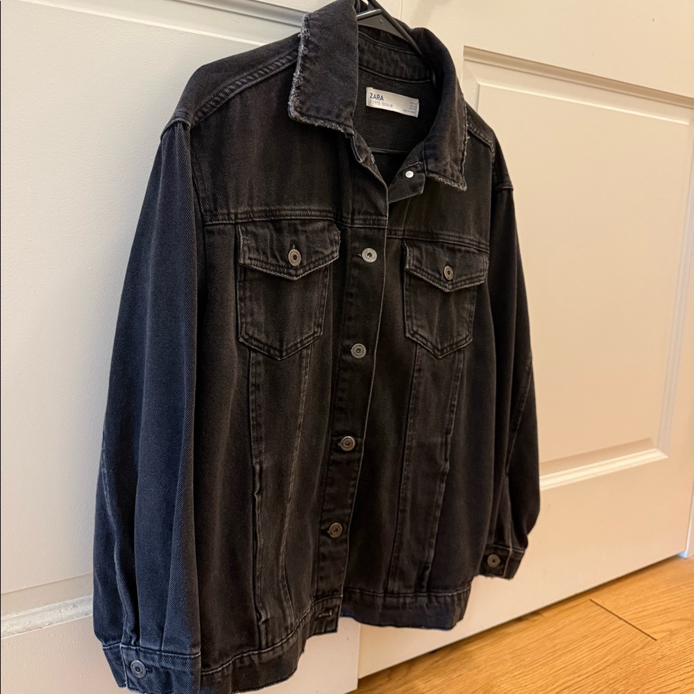 Zara Black Denim Jacket